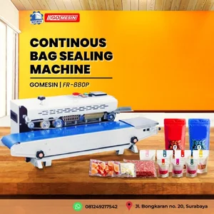 MESIN SEGEL / PEREKAT PLASTIK KEMASAN CONTINOUS BAND SEALER FR-880P