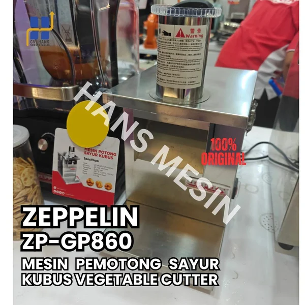 MESIN PEMOTONG SAYUR KUBUS VEGETABLE CUTTER (ZEPPELIN) ZP-GP860 / Alat Pemotong Sayuran