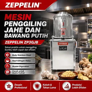 Mesin Penggiling Jahe Dan Bawang Putih Zeppelin ZP3GJB Stainless Steel/Mesin Pengupas Bawang