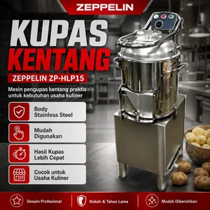 Mesin Kupas Kentang Zeppelin ZP-HLP15 Stainless Steel/Mesin Pengupas