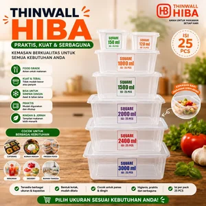 THINWALL SQUARE / PERSEGI UK 120/150/1000/1500/2000/2400/3000 ML