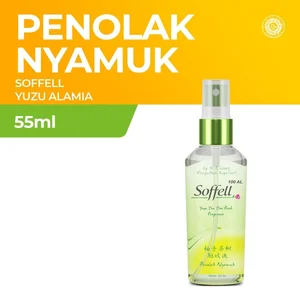 Soffell Anti Mosquito Spray Bottle Yuzu Alamia 55Ml