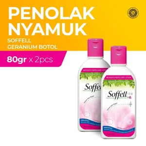 Soffell Anti Mosquito Geranium Flower Bottle 2X80gr