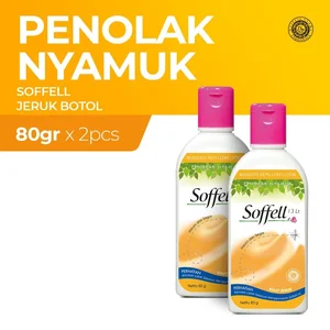 Soffell Anti Mosquito Orange Peel Bottle 2X80gr