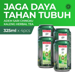 Minuman Herbal Adem Sari Ching Ku Kaleng Herbal Tea 4x325 ml