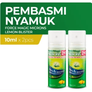 Microns Force Magic Mosquito Repellent Lemon Blister 2X10ml