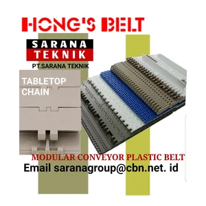 HONGSBELT TABLETOP CHAIN MODULAR PLASTIC PT Sarana Teknik CONVEYOR CHAIN & BELT