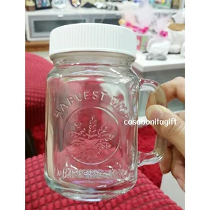 Gelas Toples Jar Harvest Time Dengan Tutup