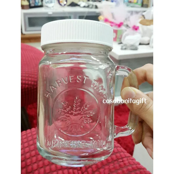 Gelas Toples Jar Harvest Time Dengan Tutup
