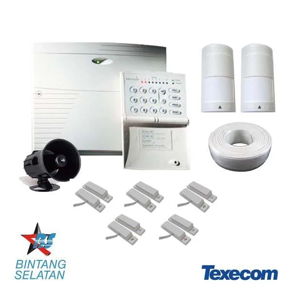 1 Set Perangkat Alarm Pencurian Untuk Keamanan (Kontrol Panel Alarm Texecom 8-16 Zone)