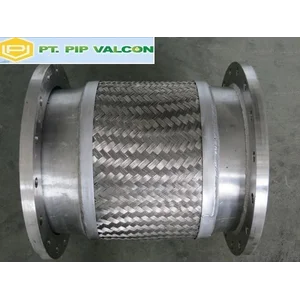  Ss 304 Braided Stainles Steel Flexible Metal Hose With Flange
