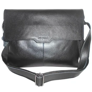 Tas Selempang Kulit Pria - Hitam