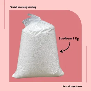 butiran stypoam warna putih 1kg 