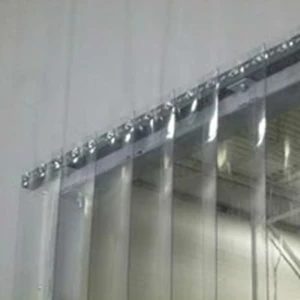 PVC Strip Curtain bening 2mm x 20 cm x 50m