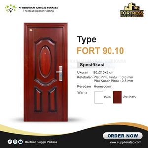 Fortress Wood Pattern Steel Door Fortress Series 90