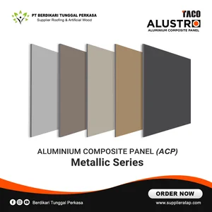 ACP Alustro Taco - Panel Komposit Alumunium PE 1100 PVDF 3003 Warna Metallic