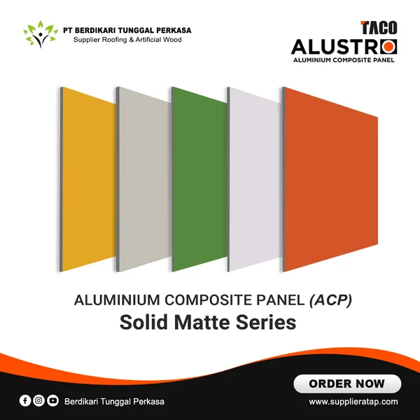 ACP Alustro Taco - Panel Komposit Alumunium PE 1100 PVDF 3003 Warna ...