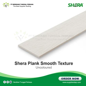 Kayu Shera Plank Uncoloured Smooth Texture Artificial Wood