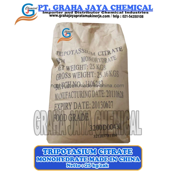 Tripotassium Citrate ex China 25 Kg