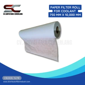 Paper Filter Roll for Coolant Ukuran 750 mm X 100 m