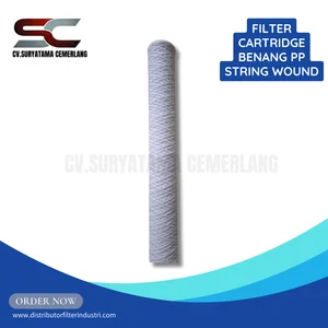 Filter Cartridge Benang PP String Wound (10 - 40 inch) (5 micron) Filter Air