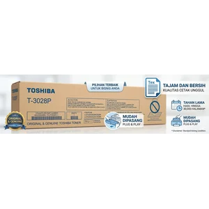 Toner Fotocopy Toshiba T-3028P (Hitam) Untuk Mesin Fotocopy Toshiba e Studio 2528A/ 3028A/3528A/4528A