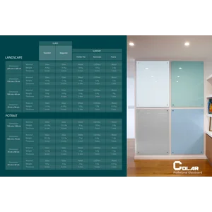 Papan Tulis Kaca 200 Cm X Tinggi 100 Cm
