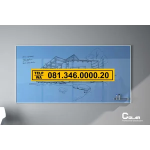 Papan Tulis Kaca 200 Cm X Tinggi 100 Cm