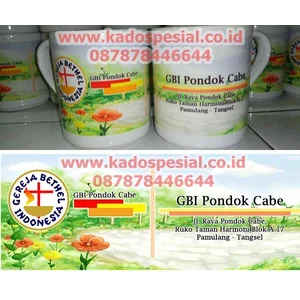Mug Promosi Souvenir Cendera Mata Merchendise Geraja Natal Unik 