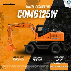 Wheel Excavator untuk Konstruksi - LONKING - CDM6125W