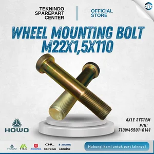 Spare Part Dump Truck WHEEL MOUNTING BOLT PN: 710W45501-0141  Type Model: Sinotruck HOWO