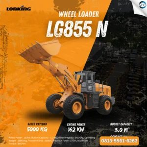 Wheel Loader - Lonking - LG855H  di Surabaya