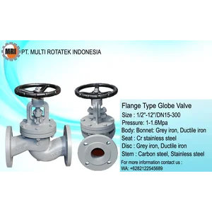 Flange Type Globe Valve Size : 1/2" - 12" (DN 15 - 300)