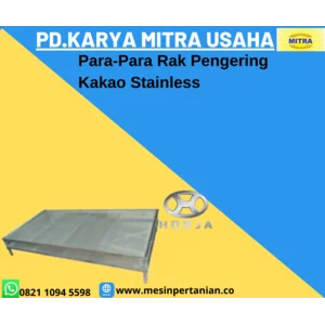 Para-Para Rak Pengering Kakao Stainless Kapasitas Mesin 20 Kg/Tray