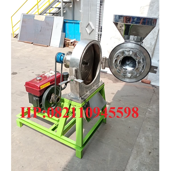 Mesin Penepung (Disk mill) Stainless Steel Kapasitas Mesin 450 Kg/Jam