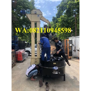 Mesin Sangrai / Roaster Kopi Kapasitas 30 - 35 Kg/Proses Dengan Bucket Elevator 