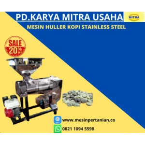 Mesin Pengupas (Kulit Tanduk) Kopi Kering - Mesin Huller Kopi Stainless Kapasitas 250kg/jam