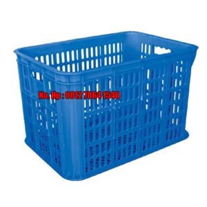 KMU 2202L Perforated Plastic Container Blue Color