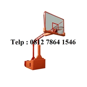 Manual Hydraulic Portable Basketball Hoop 1 Pole