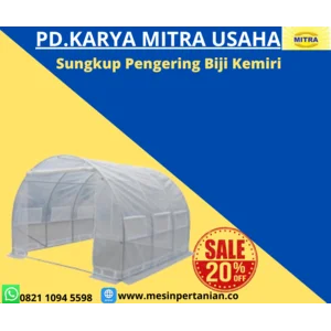  Sungkup Pengering Biji Kemiri Menggunakan Sinar Matahari