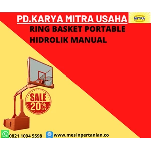 Lokal Ring Basket Portable Hidrolik Manual 1 Tiang