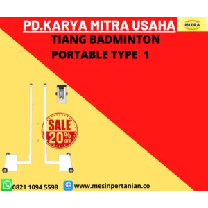  Tiang Badminton Portabel Type 1 ( Tiang Gawang)