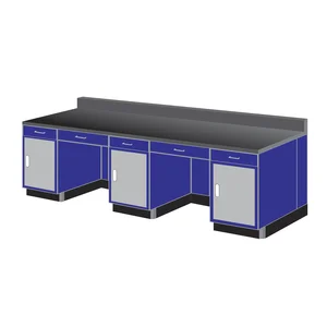  Wall Bench Polos (Meja Laboratorium Rapat Dinding)