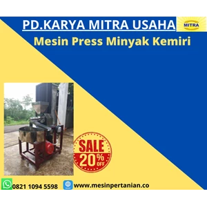Mesin Press Minyak Kemiri / Pres Biji Kemiri