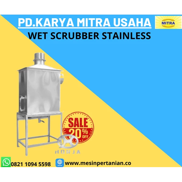 Spesifikasi Wet Scrubber Stainless Steel / Saringan Udara