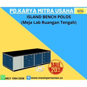 Island Bench Plain (Central Lab Table) Thickness 18 mm Phenolic 6 mm Size 300 x 120 x 80 cm