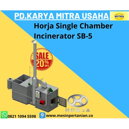 Dari Mesin Incinerator Horja Single Chamber SB-5 Kapasitas 5 Kg/Proses 2