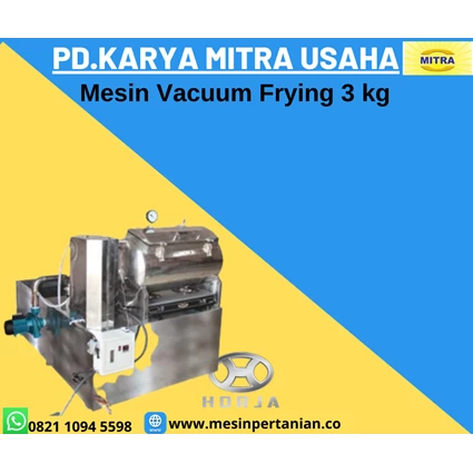 Dari Mesin Vacuum Frying (Mesin Penggoreng Melinjo) Kapasitas Mesin 3 Kg 1