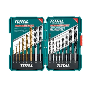 Drill Bits (Metal, Concrete, Wood) Set Of 16Pcs - Total Tacsd6165
