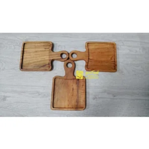 Tatakan Gelas dan Piring Kayu - Model Talenan Kecil